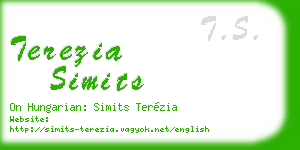 terezia simits business card