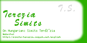 terezia simits business card